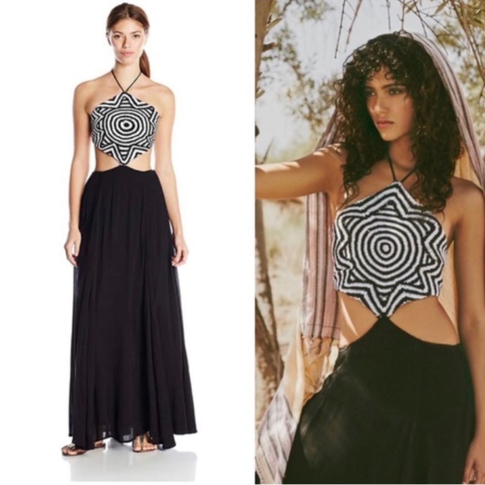 Mara Hoffman Starbasket Crotchet Cut-out Maxi Dress